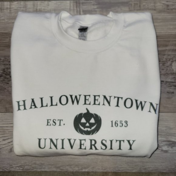 Halloweentown Sublimation Graphic Print Long Sleeve Sweatshirt - Picture 2 of 4